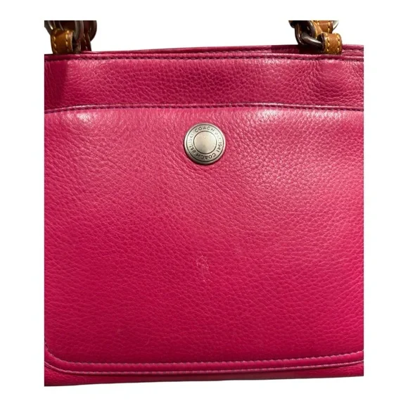 Coach Pink Leather Tote Bag - Picture 3 of 8